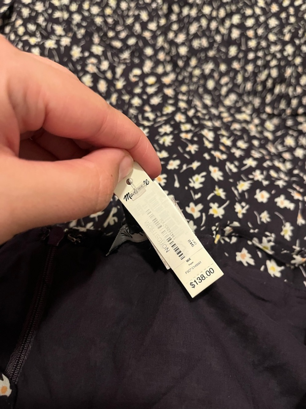 Madewell Cami Smock Waist Tiered Floral Midi Dress NWT - Picture 5 of 7